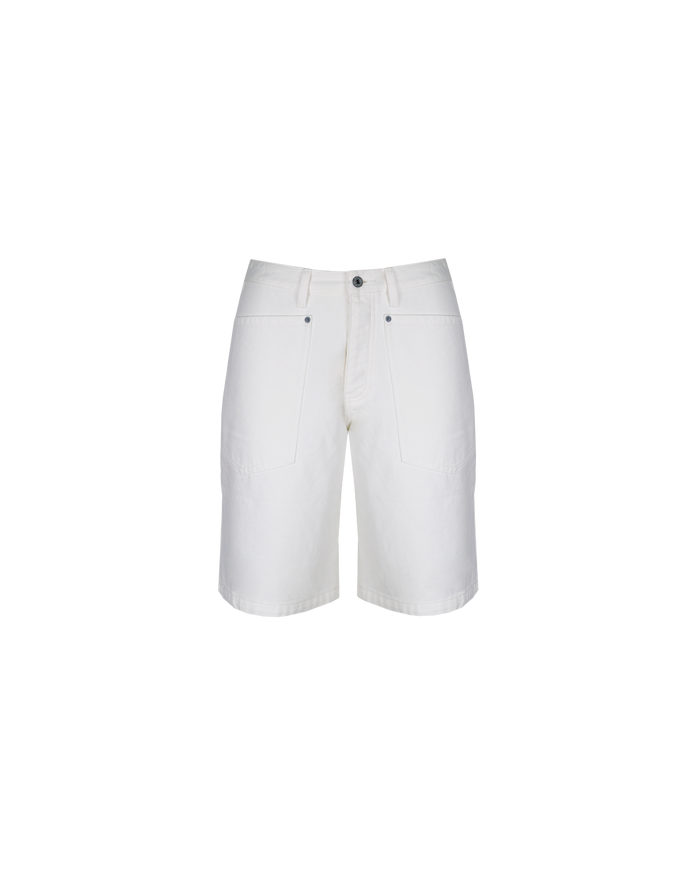 MERCI DENIM SHORT WHITE