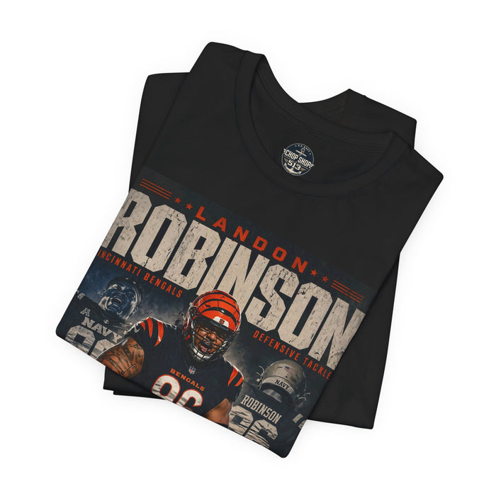 Midshipman Landon Robinson #96 Bengals Football Tee - Retro NFL Fan Shirt