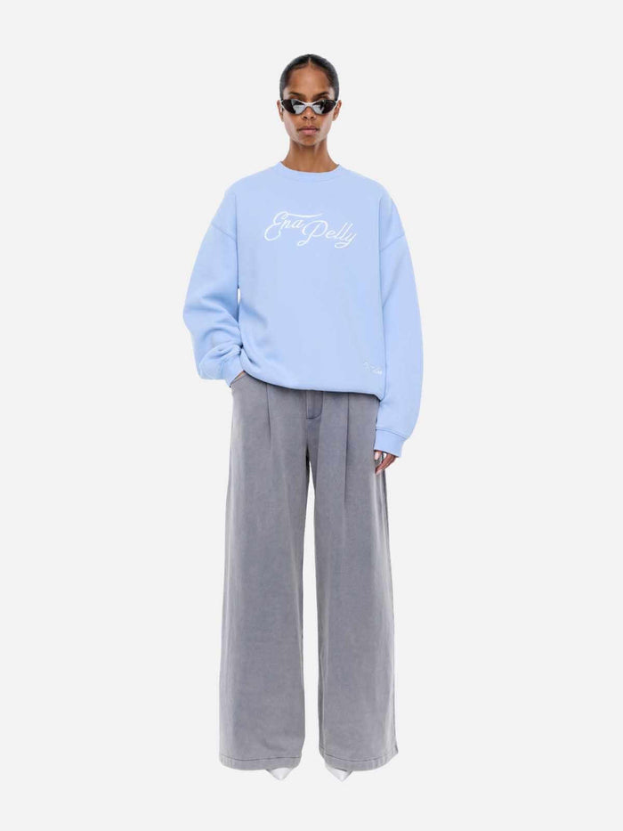 Mila Oversized Sweater - Soft Blue