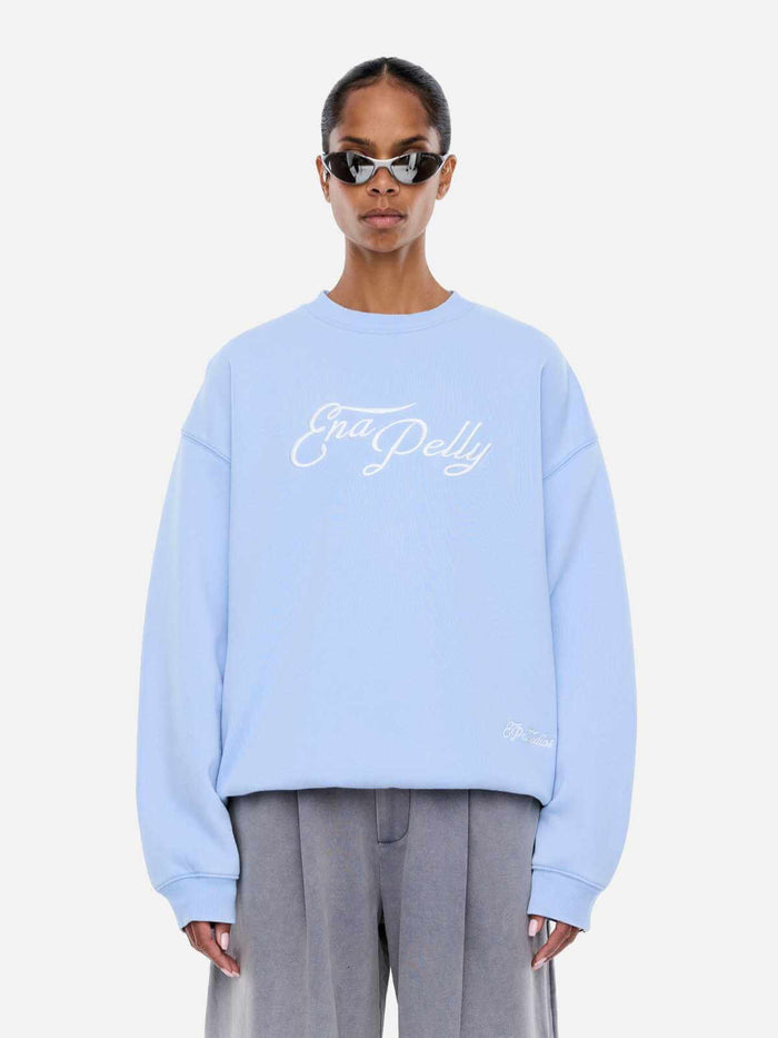 Mila Oversized Sweater - Soft Blue