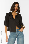 Milan Black Top - Tops - Velvet Heart Clothing