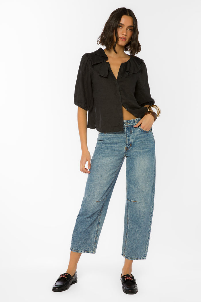 Milan Black Top - Tops - Velvet Heart Clothing