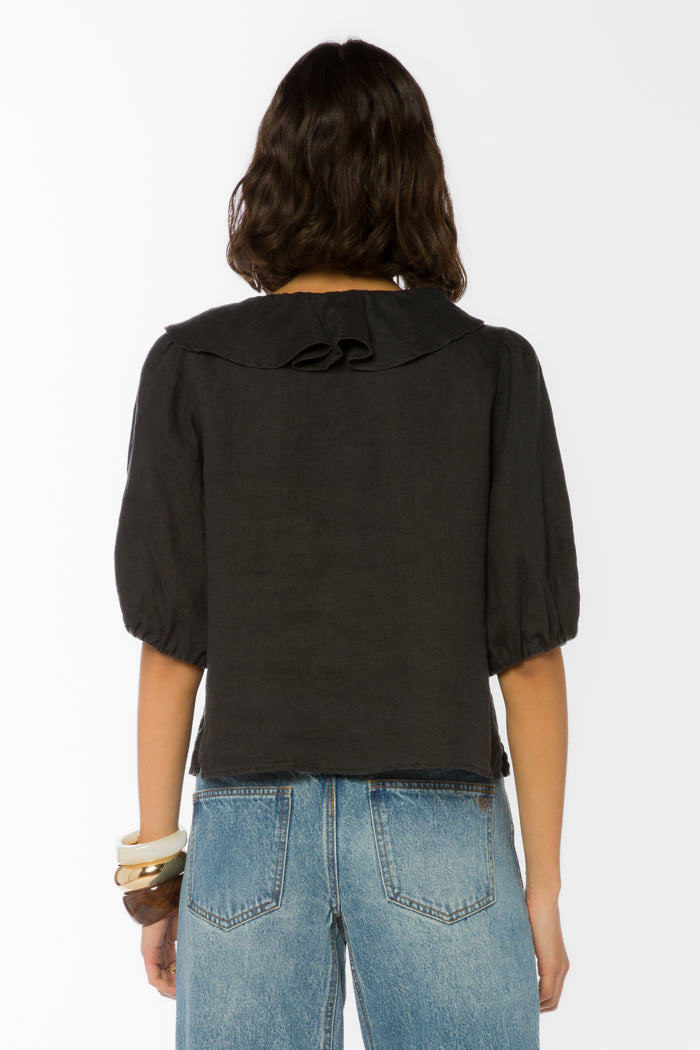 Milan Black Top - Tops - Velvet Heart Clothing