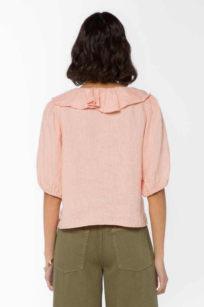 Milan Coral Top - Tops - Velvet Heart Clothing