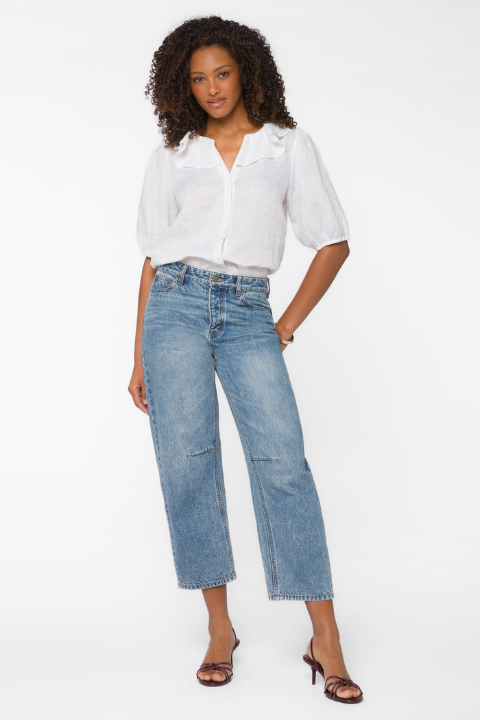 Milan Optic White Top - Tops - Velvet Heart Clothing
