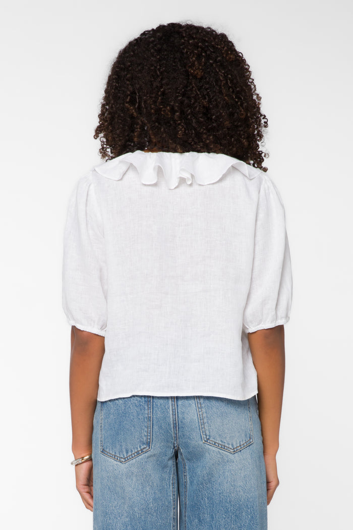 Milan Optic White Top - Tops - Velvet Heart Clothing