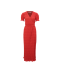 MIRELLA SHORT SLEEVE WRAP DRESS CHILLI