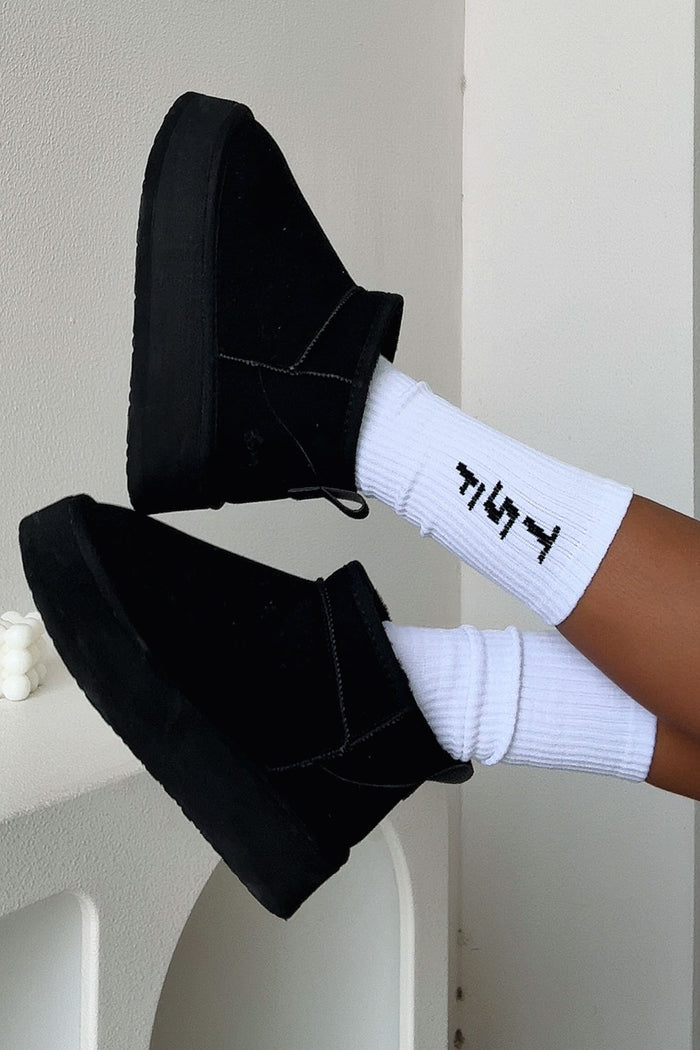 Missy Socks - White/Black