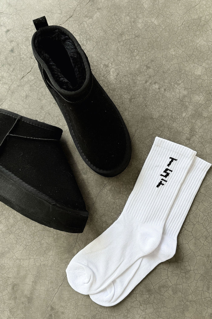 Missy Socks - White/Black