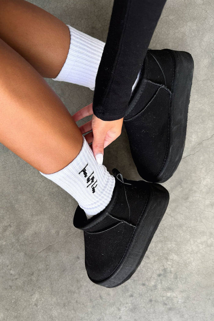 Missy Socks - White/Black