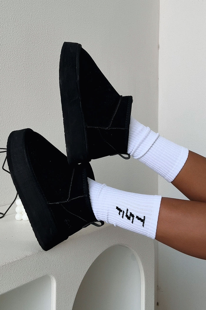 Missy Socks - White/Black
