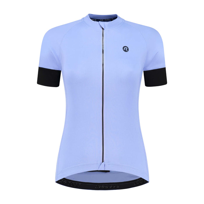 Rogelli Modesta fietsshirt dames lila korte mouw voorkant.