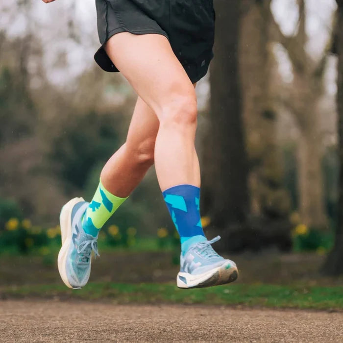 Monkey Sox Podium Bolt | Blue & Yellow