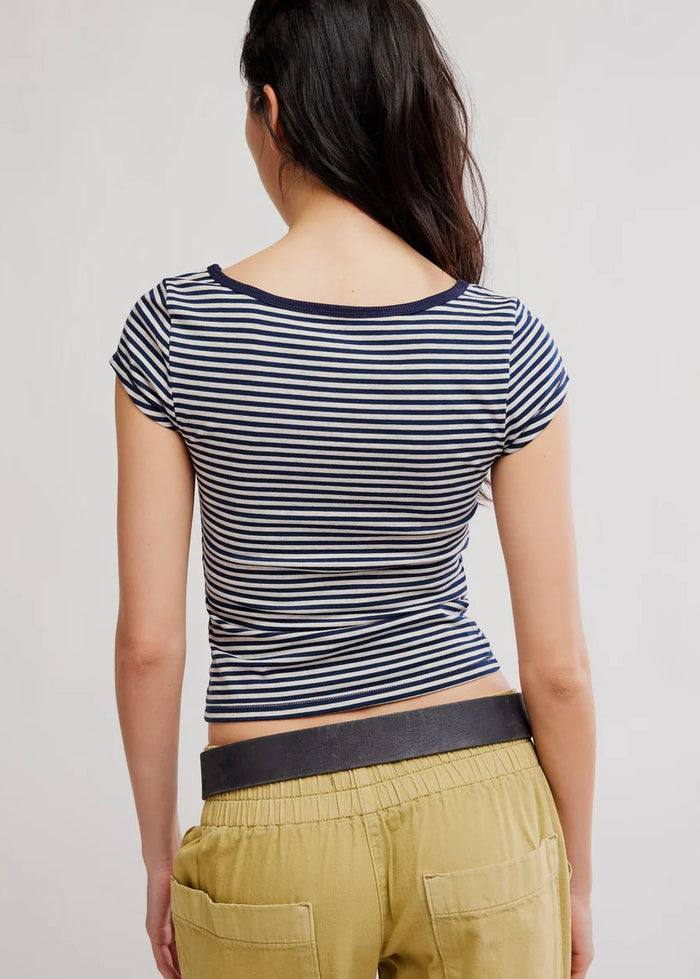 Morning Pages Henley - Navy Combo