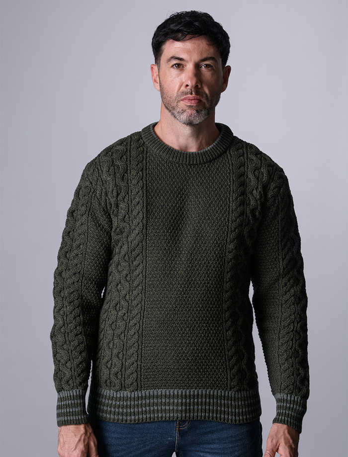 Norwegian Sweater for Women - Army Green #color_army-green