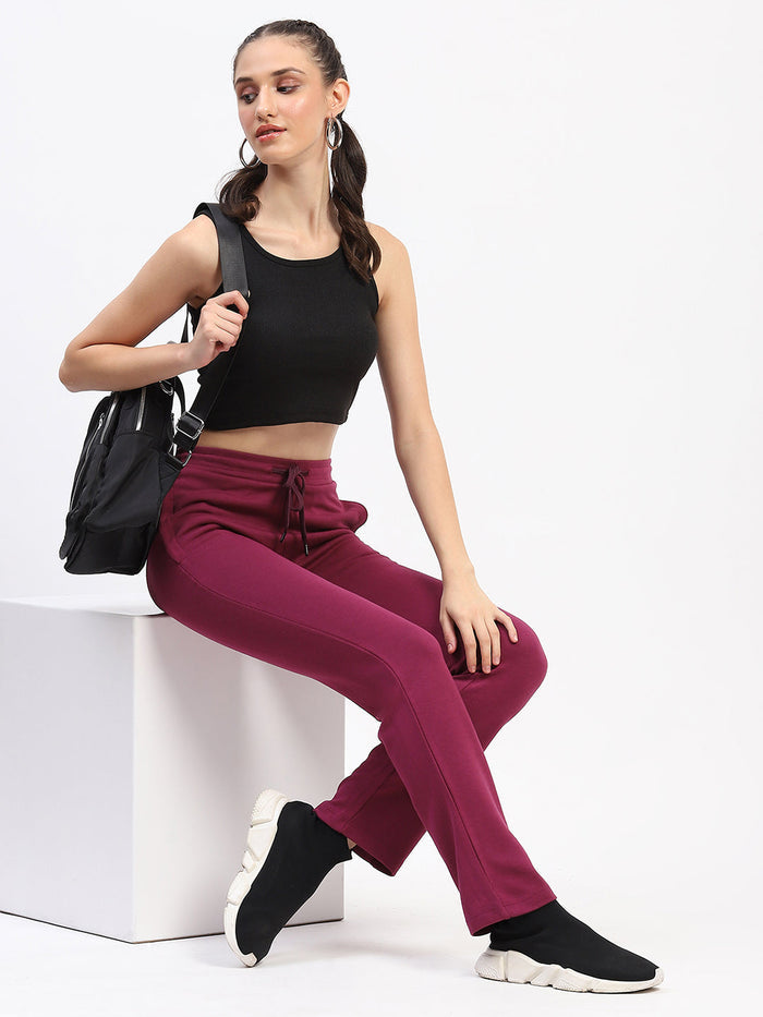 mSECRET Purple Track Bottoms with Drawstring Waist