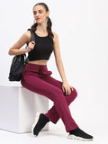 mSECRET Purple Track Bottoms with Drawstring Waist