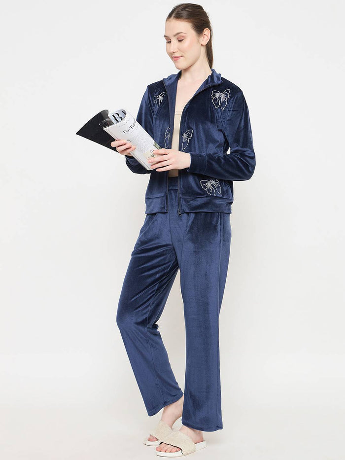 mSECRET Solid Blue Track Bottoms