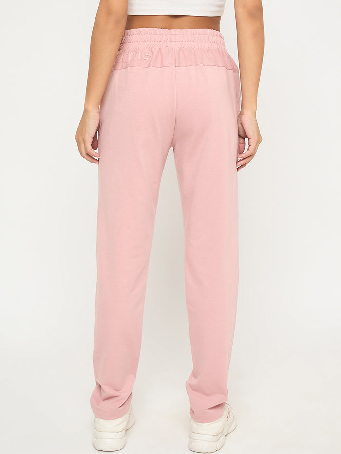 mSECRET Stitch Detailing Elasticated Waist Peach Track Bottoms