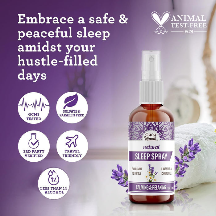Natural Sleep Spray, Lavender & Chamomile – 1 fl. oz.