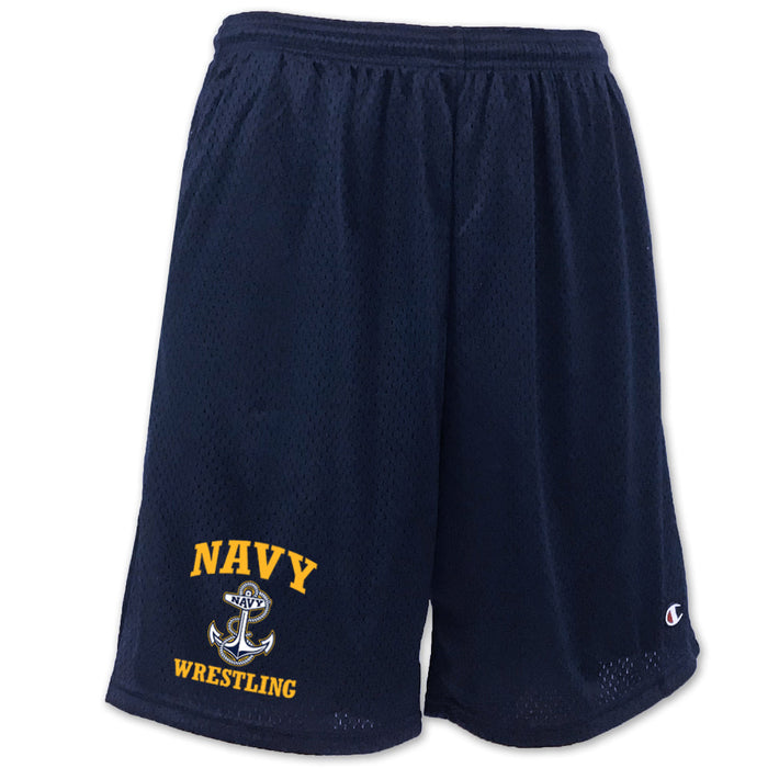 Navy Champion Anchor Wrestling Mesh Short