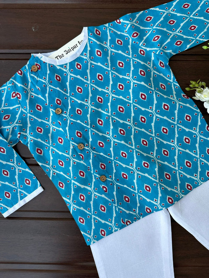 Neeli Barfi Kurta Set