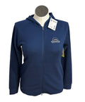 New Footjoy Navy Ribbed Full Zip Hoodie w/ Logo Size M