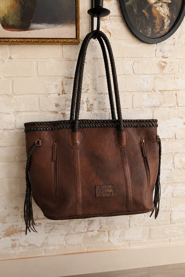 No Man's Land Large Western Leather Bag