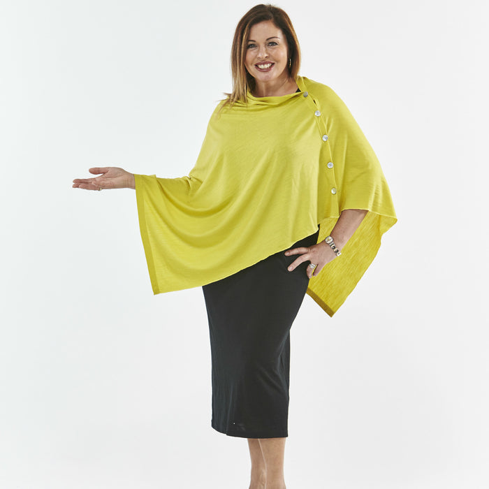 Lemoncello OBR Merino - Plus Size 6 Button Wrap (3058)