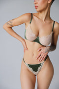 Olivia Bra - Green/Nude - Intimate Whispers