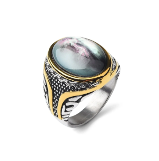 Onyx Gold Ring in silver | CRUX