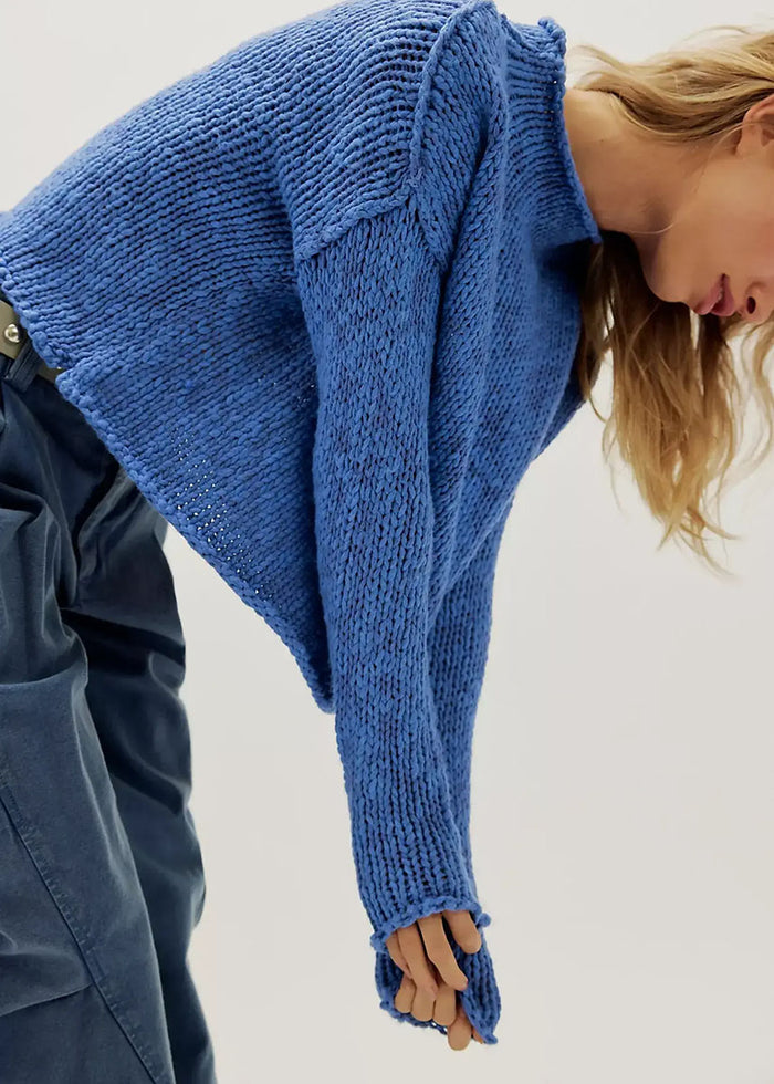 Opal Sweater - Peri Blue