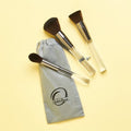 Opulent Beauty 3-Piece Professional Makeup Brush Set with Travel Pouch price online in Pakistan.