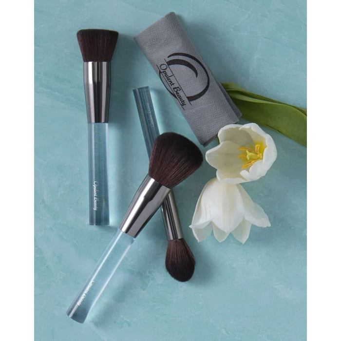 Buy Opulent Beauty 3-Piece Professional Makeup Brush Set with Travel Pouch online in Pakistan.