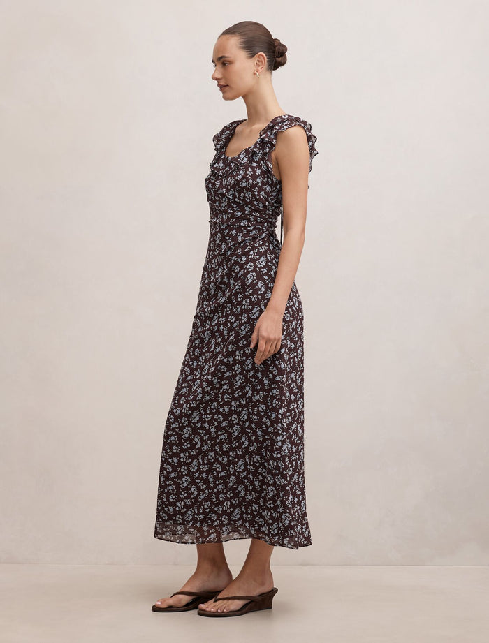 Paige Ruffle Midi Dress Forever New