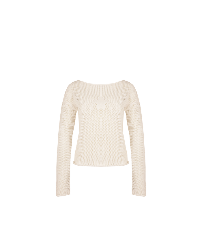 PAMELA CROCHET TOP WHITE