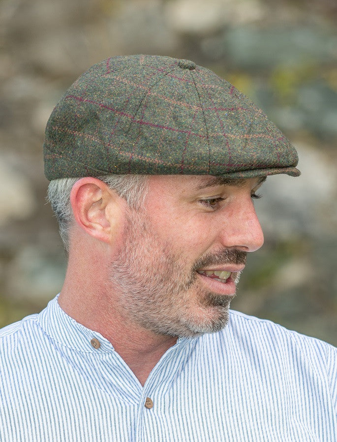 Peaky Blinders 8 Panel Cap - Green Box Check #color_green-box-check