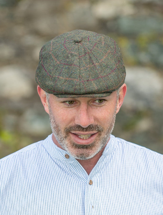 Peaky Blinders 8 Panel Cap - Green Box Check #color_green-box-check