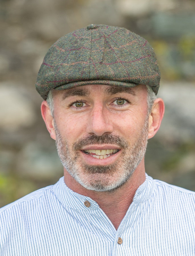 Peaky Blinders 8 Panel Cap - Green Box Check #color_green-box-check