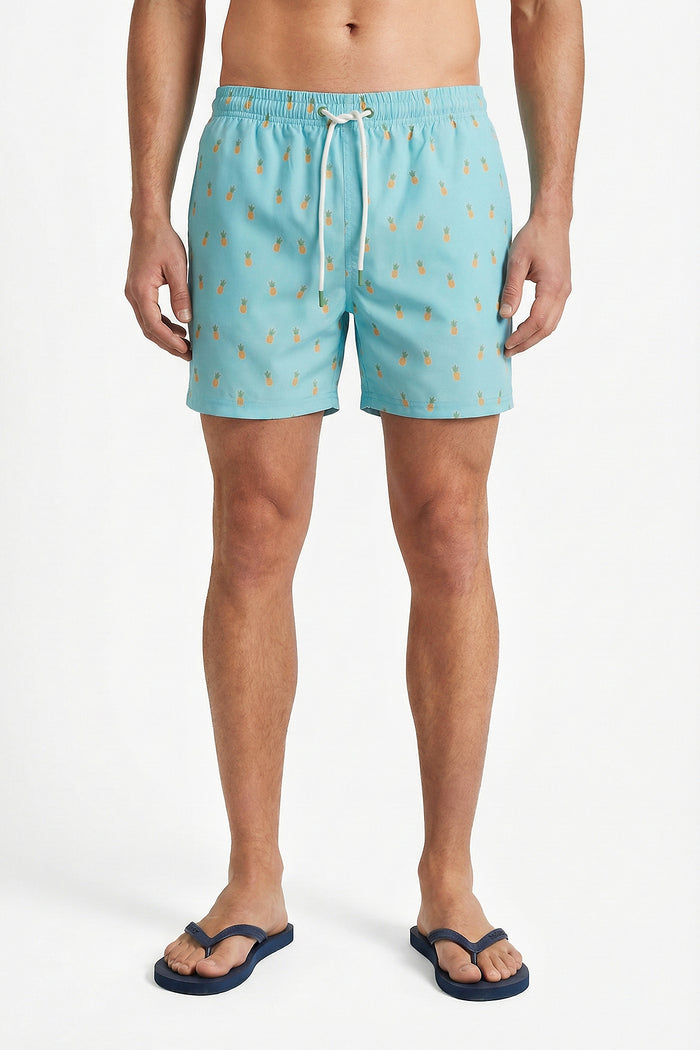 Pineapple Print Swim Shorts