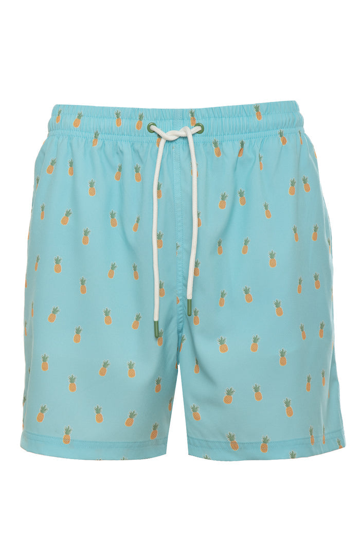 Pineapple Print Swim Shorts