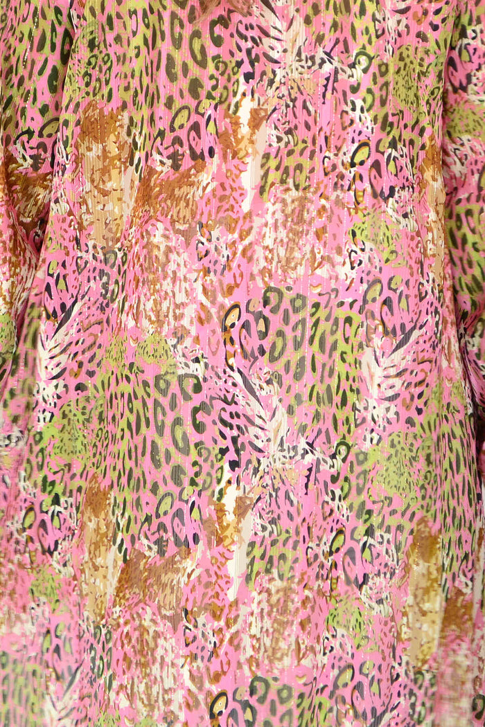 Pink Jungle Long Tunic Shirt