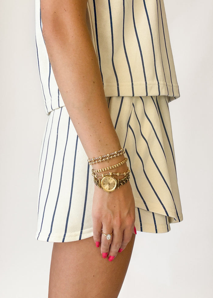 Poppy & Pine Jolene Pinstripe Skort