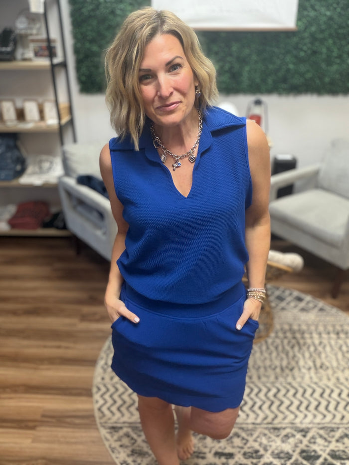 Power Play Skort Set - Royal Blue