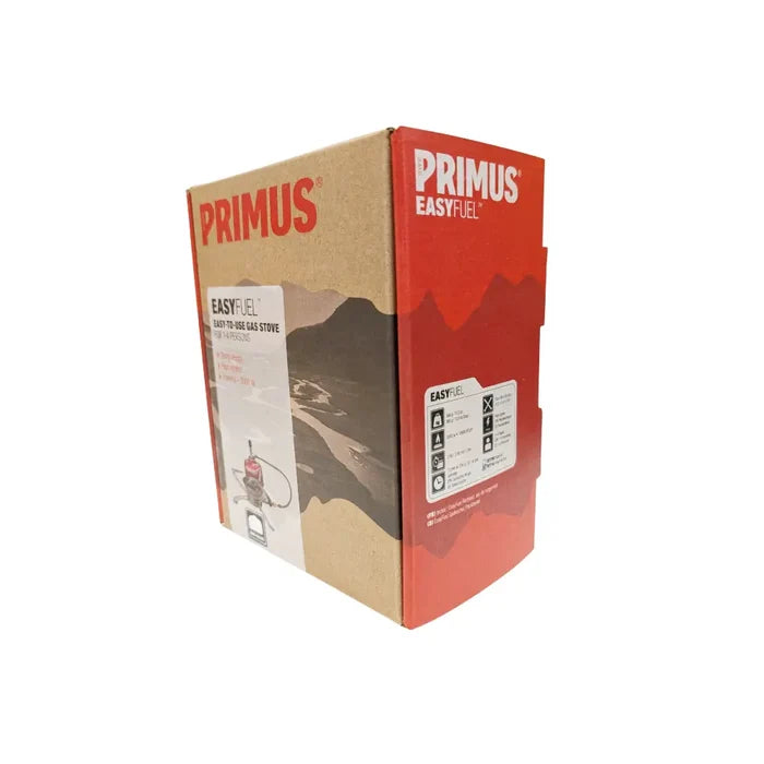 Primus EasyFuel stove packaging on a white background