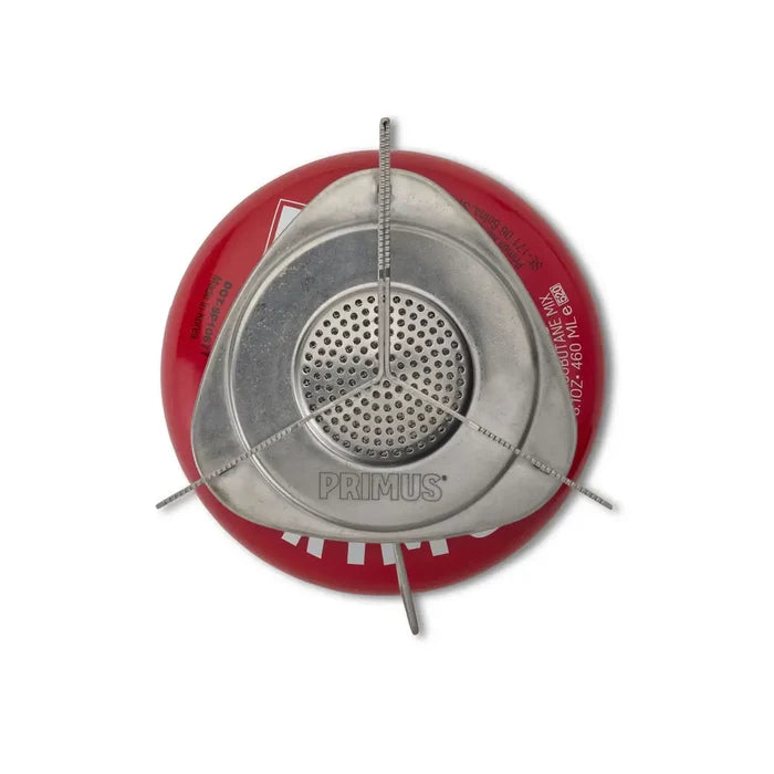 Primus Essential Trail Camping Gas Stove shown from above on a white background