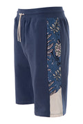 Printed Panel Fleece Shorts