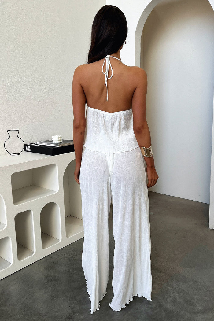 Prisha Halter Top - Cream