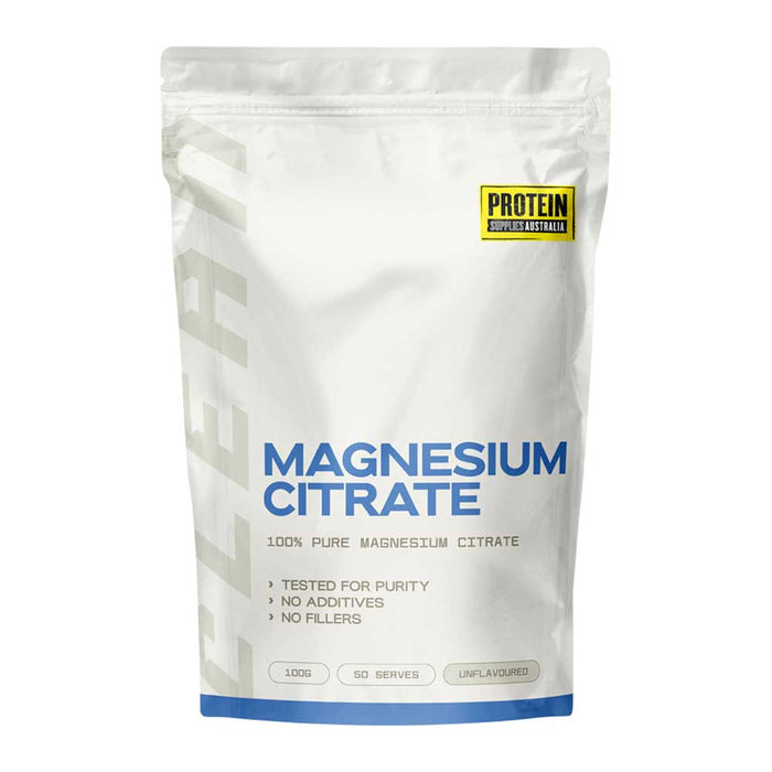 PROTEIN SUPPLIES AUST. Pure Magnesium Citrate - 100g - L'Organic