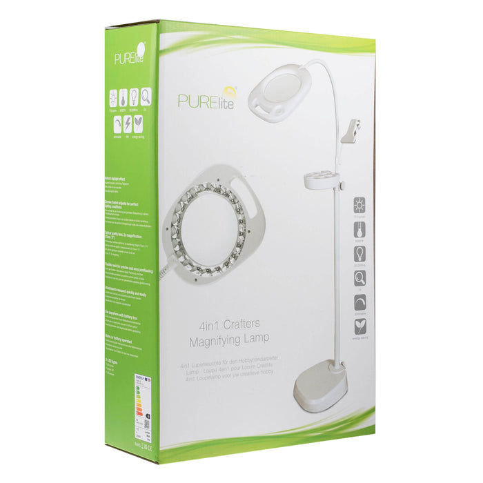 Purelite Magnifying Lamp | MultiFunction Craft | LED for Sewing, Crafts & Reading | CFPL14